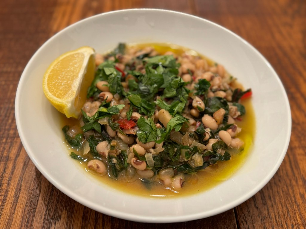 cypriot black eyed peas &&nbsp;chard